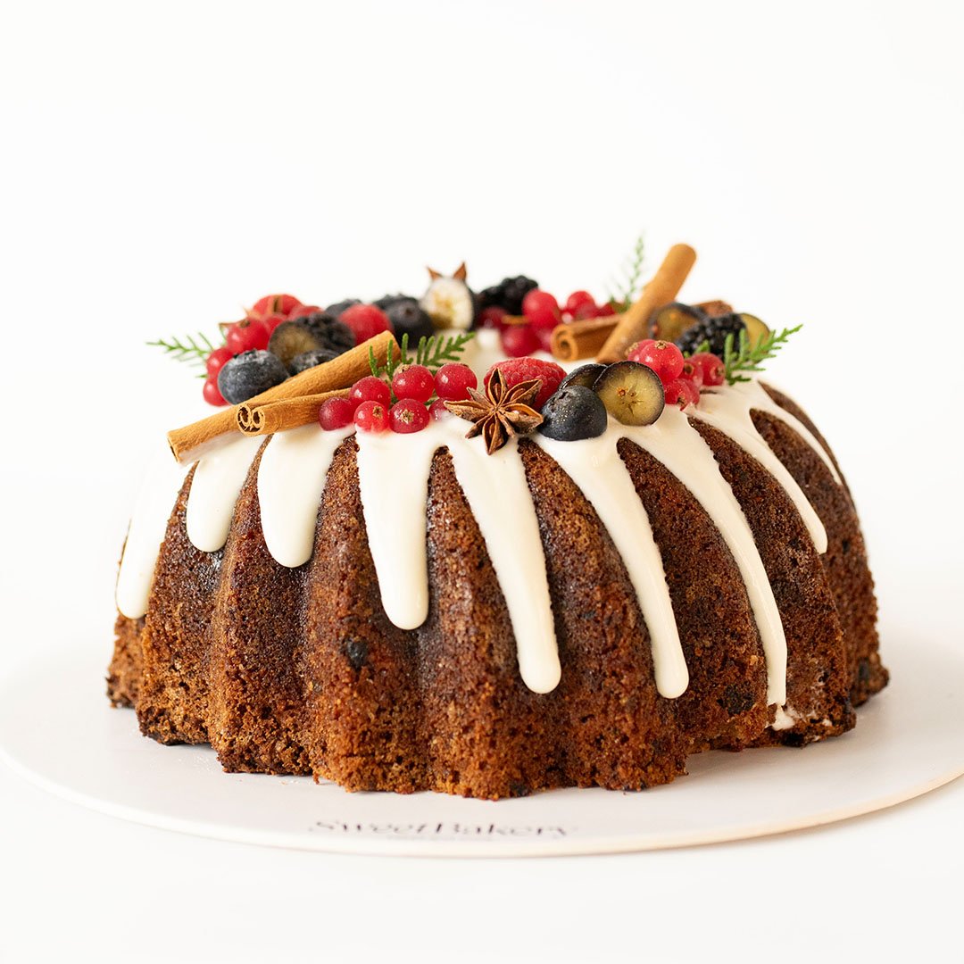 Bundt cake de arándanos rojos