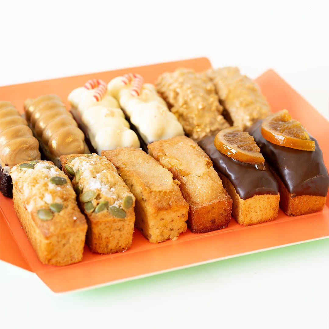 Caja bocados de Mini Bizcochos edición Navidad