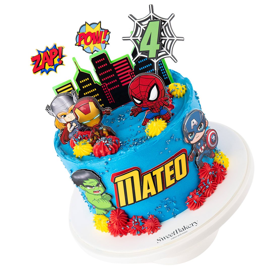 Tarta Infantil Superhéroes
